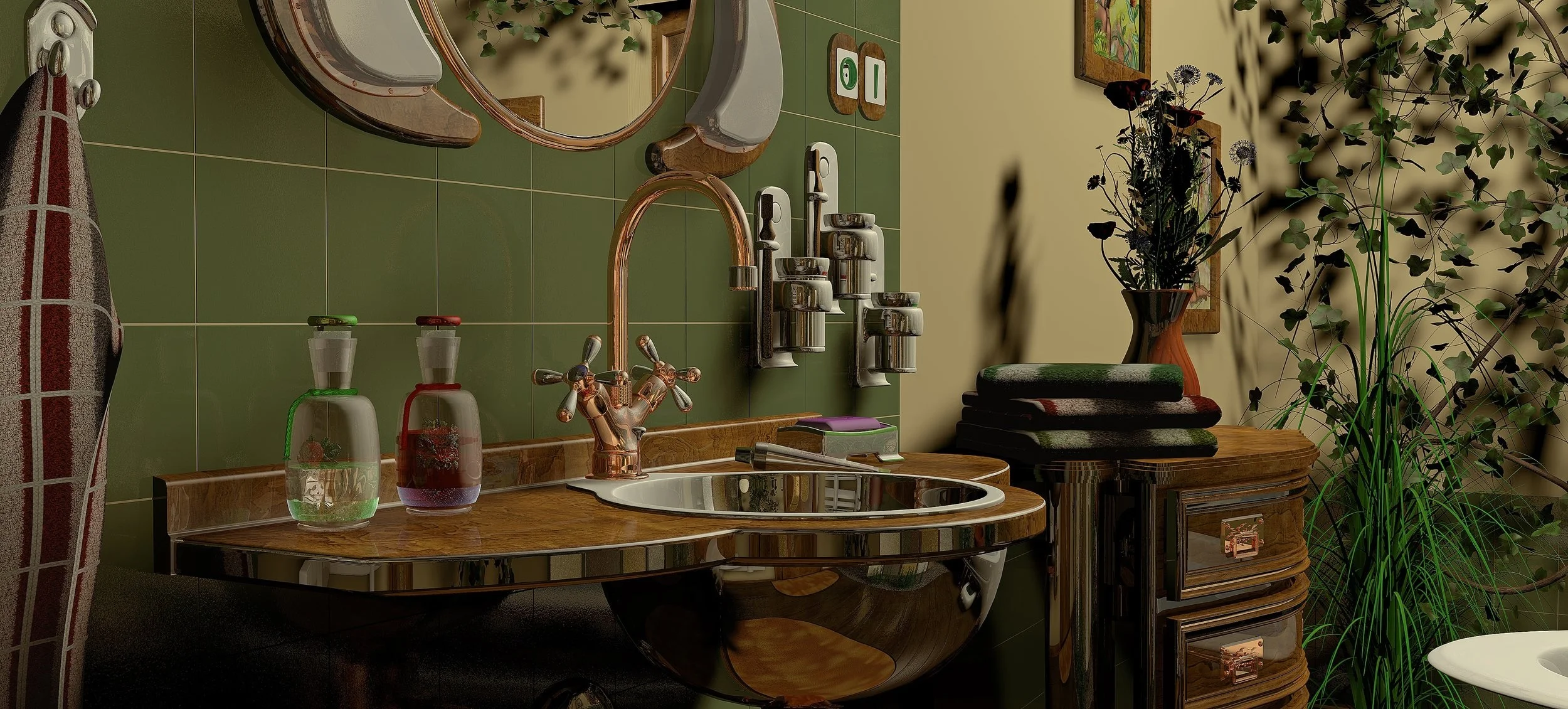 Using wood furniture in bathrooms has become a common practice, but they should be protected from moisture.